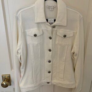 Coldwater Creek Knit Embroidered Jacket, Size Medium NWT